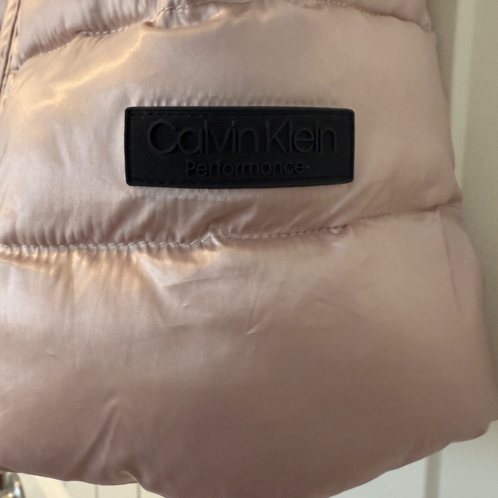Calvin Klein Performance Women’s Pink Sleeveless Puffer Vest‎ Size L - Picture 8 of 10